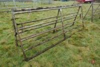 PAIR OF 10' GALVANISED YARD GATES - 5