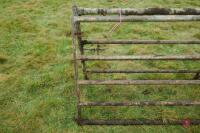 PAIR OF 10' GALVANISED YARD GATES - 7