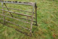 PAIR OF 10' GALVANISED YARD GATES - 8