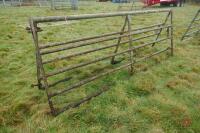 PAIR OF 10' GALVANISED YARD GATES - 3