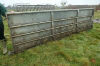 13' X 3' 10'' GALVANISED SHEETED GATE - 4