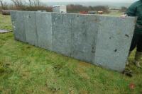 13' X 3' 10'' GALVANISED SHEETED GATE - 5