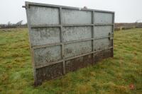 10' 8'' X 6' GALVANISED SHEETED DOOR - 3