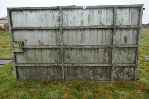 10' X 6' GALVANISED SHEETED DOOR