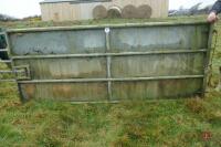 9' 8'' X 4' GALVANISED SHEETED GATE