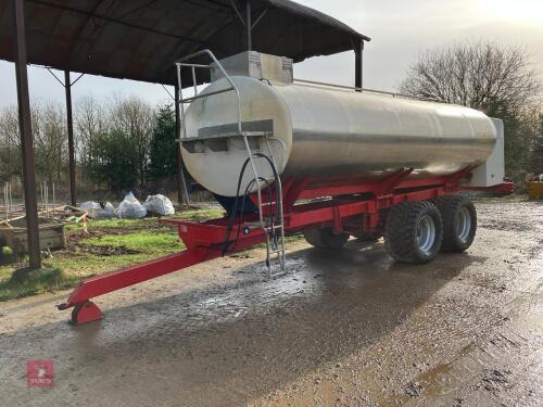 2021 MERRICK LOGGIN 16,000L BULK TANKER
