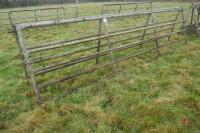 PAIR OF 14' GALVANISED YARD GATES - 2