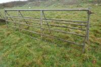 PAIR OF 14' GALVANISED YARD GATES - 3