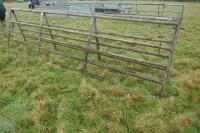 PAIR OF 14' GALVANISED YARD GATES - 4