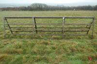 PAIR OF 14' GALVANISED YARD GATES