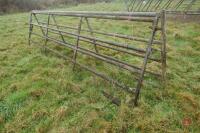 PAIR OF 14' GALVANISED YARD GATES - 2