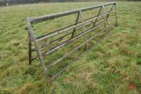 PAIR OF 14' GALVANISED YARD GATES - 6