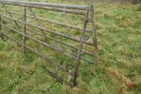 PAIR OF 14' GALVANISED YARD GATES - 7