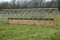 PAIR OF 15' HEAVY DUTY CATTLE FEED BARRIERS