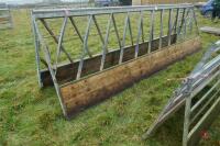 PAIR OF 15' HEAVY DUTY CATTLE FEED BARRIERS - 4