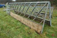 PAIR OF 15' HEAVY DUTY CATTLE FEED BARRIERS - 5