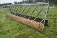 PAIR OF 15' HEAVY DUTY CATTLE FEED BARRIERS - 4