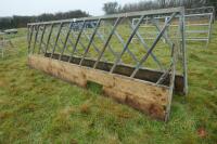 PAIR OF 15' HEAVY DUTY CATTLE FEED BARRIERS - 3