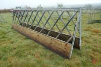 PAIR OF 15' HEAVY DUTY CATTLE FEED BARRIERS - 4