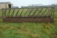 PAIR OF 15' HEAVY DUTY CATTLE FEED BARRIERS