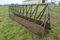 PAIR OF 15' HEAVY DUTY CATTLE FEED BARRIERS - 4
