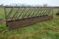 PAIR OF 15' HEAVY DUTY CATTLE FEED BARRIERS - 8
