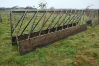 PAIR OF 15' HEAVY DUTY CATTLE FEED BARRIERS - 9