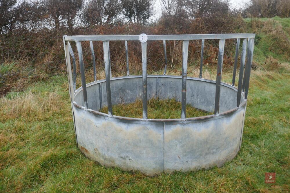 GALVANISED CATTLE RING FEEDER