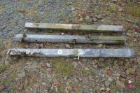 3 X 6' GALVANISED IRON POSTS - 2