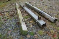 3 X 6' GALVANISED IRON POSTS - 4