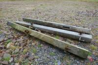 3 X 6' GALVANISED IRON POSTS - 5