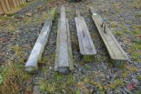 4 GALVANISED POSTS