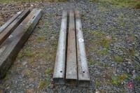 3 X 6' STRAIGHT IRON POSTS