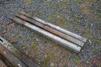 3 X 6' STRAIGHT IRON POSTS - 3