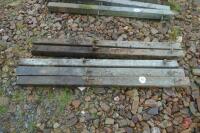 5 X 6' IRON POSTS - 4