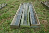 3 X 9' GALVANISED SHEEP TROUGHS - 5