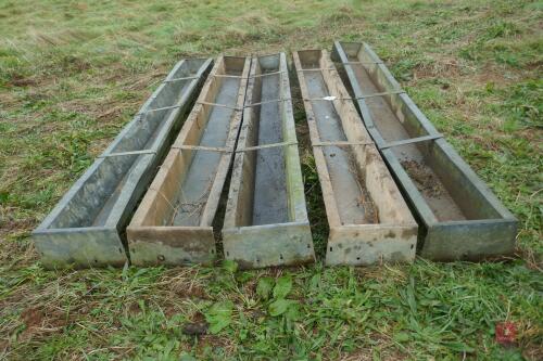 5 X 9' GALVANISED SHEEP TROUGHS