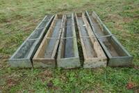 5 X 9' GALVANISED SHEEP TROUGHS