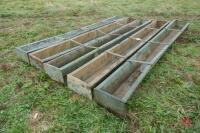 5 X 9' GALVANISED SHEEP TROUGHS - 3