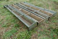 5 X 9' GALVANISED SHEEP TROUGHS - 4