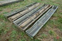 5 X 9' GALVANISED SHEEP TROUGHS - 6