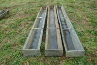 3 X 9' GALVANISED SHEEP TROUGHS - 2