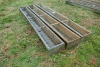 3 X 9' GALVANISED SHEEP TROUGHS - 5