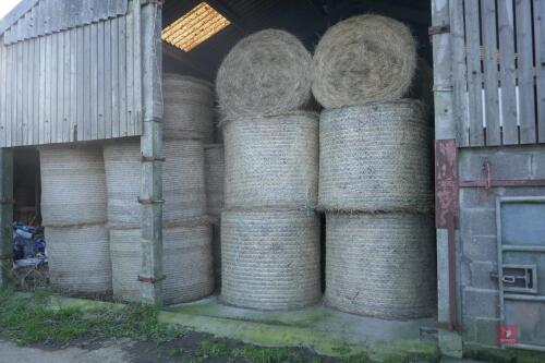 50 BALES OF 2021 ORGANIC ROUND BALE HAY