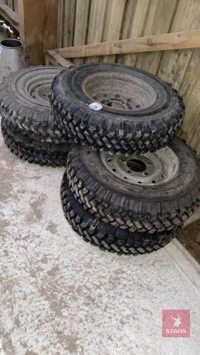 5 LANDROVER WHEELS & TYRES