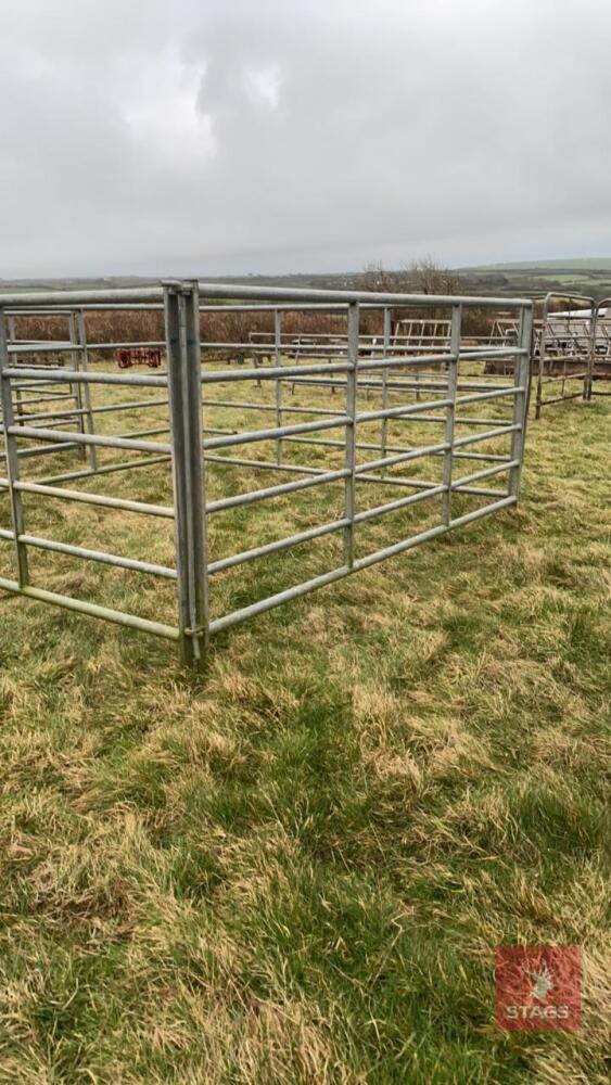 4 X 10' IAE GALVANISED CATTLE HURDLES