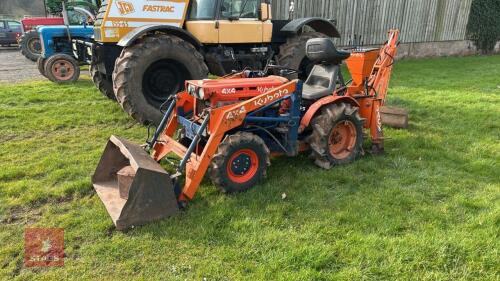 KUBOTA 4 X 4 TRACTOR & BACKHOE