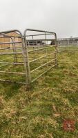 4 X 8' X 5' 7'' GALVANISED CATTLE HURDLES - 4