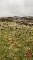 3 X 8' X 5' 7'' GALVANISED CATTLE HURDLES - 3