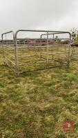 3 X 8' X 5' 7'' GALVANISED CATTLE HURDLES - 4